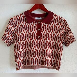 Miss Love polo crop top​